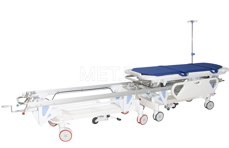 MET SILENCE Тележка-каталка для перевозки больных с регулировкой высоты двойная MET